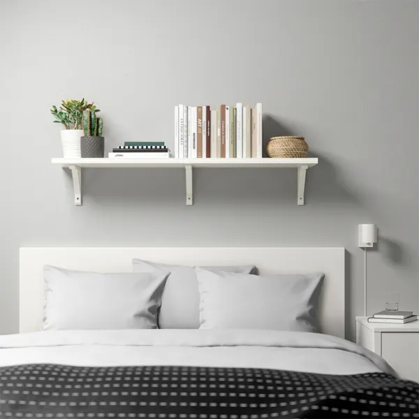 Полка Ikea Bergshult/Sandshult ДСП / Белый photo 2 Полка Ikea Bergshult/Sandshult ДСП / Белый photo 2