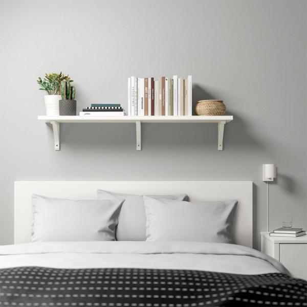 Полка Ikea Bergshult/Sandshult ДСП / Белый photo 2 Полка Ikea Bergshult/Sandshult ДСП / Белый photo 2