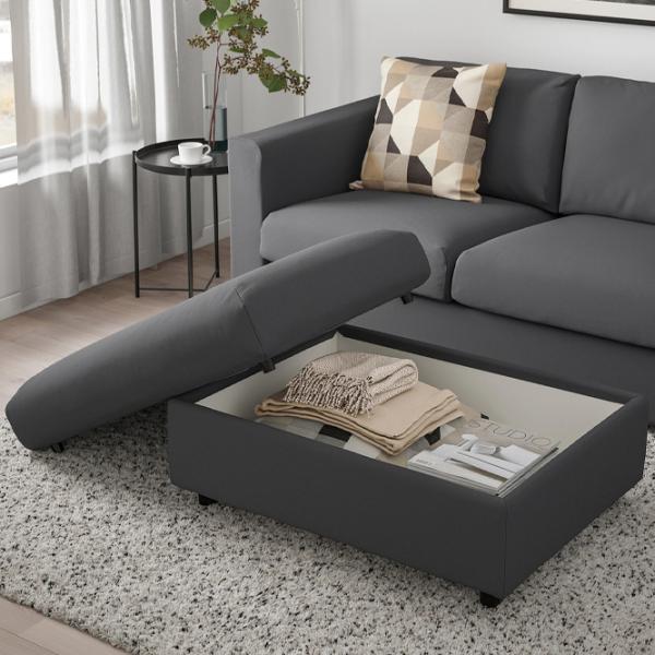 Fotoliu moale Ikea Vimle Gray / Stofă  photo 3