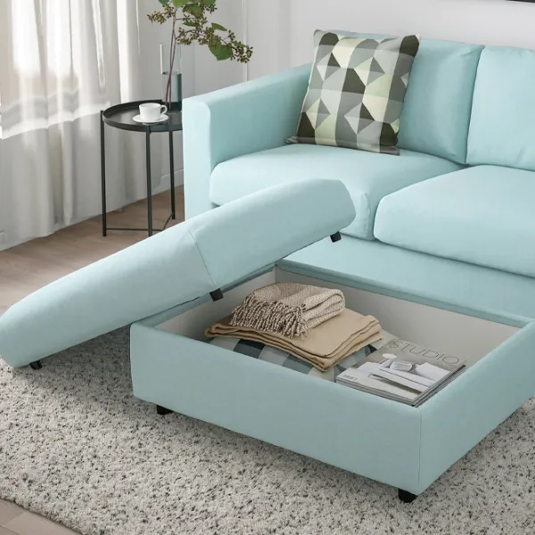 Fotoliu moale Ikea Vimle Saxemara Blue / Stofă  photo 2