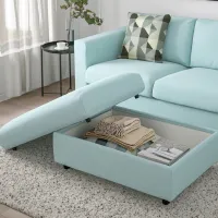 Fotoliu moale Ikea Vimle Saxemara Blue / Stofă photo 2