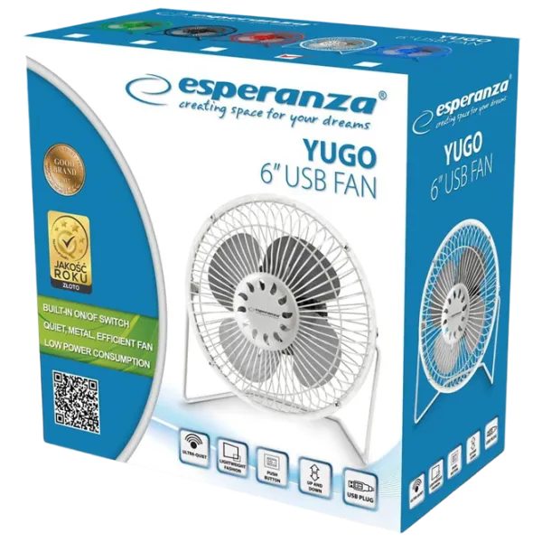 Ventilator Esperanza Yugo EA149W 2.5 W / Axial / White photo 4