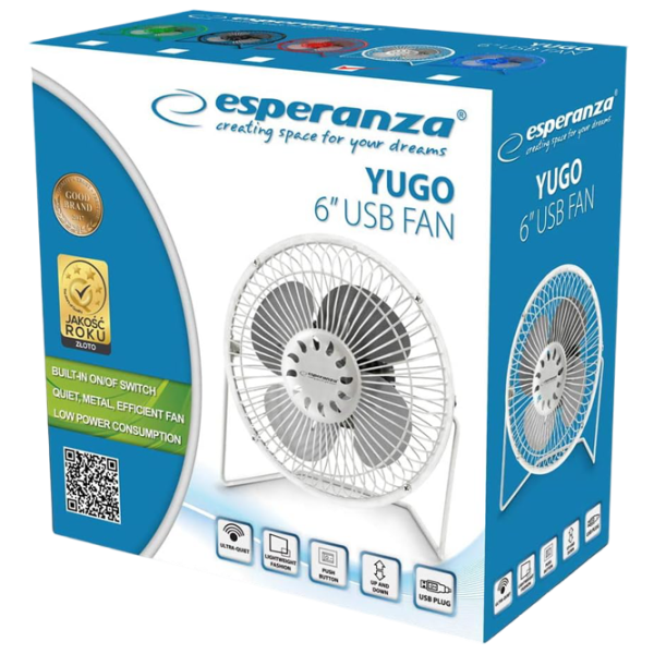 Ventilator Esperanza Yugo EA149W 2.5 W / Axial / White photo 4