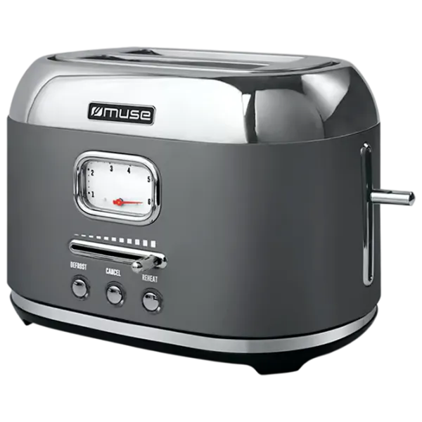 Toster Muse MS-120 DG Mecanic / 1000 W / Gray photo 1