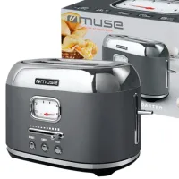 Тостер Muse MS-120 DG Механическое / 1000 Вт / Серый photo 5