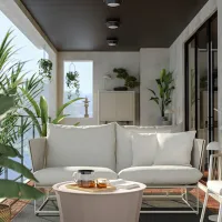 Set mobilă grădină Ikea Havsten/Lagaskar Metal / Plastic / / Beige photo 3