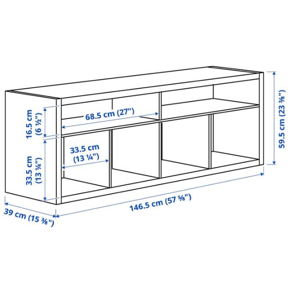 Comodă TV Ikea Kallax 78 x 147 x 39 / PAL photo 5