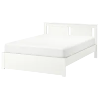 Кровать Ikea Songesand/Lonset 160 x 200 см / Шпон / Белый