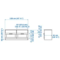 Тумба под телевизор Ikea Brimnes 53 x 120 x 41см / ДСП photo 2