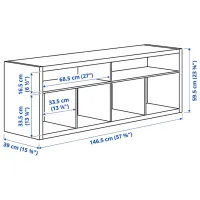 Comodă TV Ikea Kallax 78 x 147 x 39 / PAL photo 2