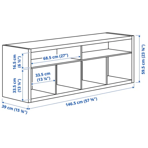 Тумба под телевизор Ikea Kallax 60 x 147 x 39см / ДСП photo 3 Тумба под телевизор Ikea Kallax 60 x 147 x 39см / ДСП photo 3