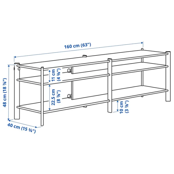 Comodă TV Ikea Jattesta 49 x 160 x 40 / Bambus photo 2 Comodă TV Ikea Jattesta 49 x 160 x 40 / Bambus photo 2