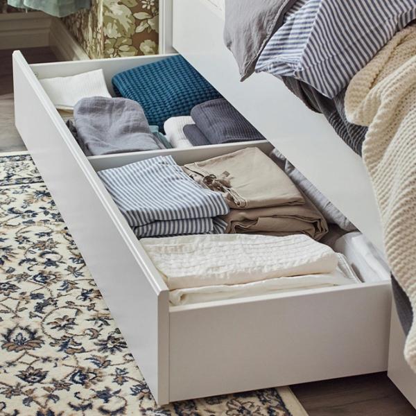 Кровать Ikea Songesand 4 160 x 200 см / Шпон / Белый photo 3