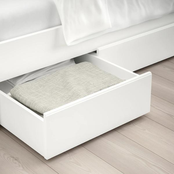 Кровать Ikea Songesand 4 160 x 200 см / Шпон / Белый photo 5