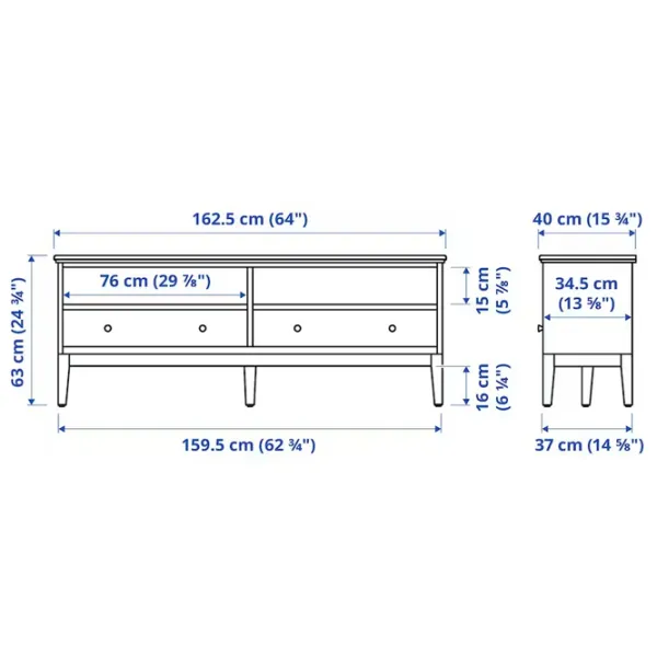 Comodă TV Ikea Idanas 63 x 162 x 40 / PAL photo 6
