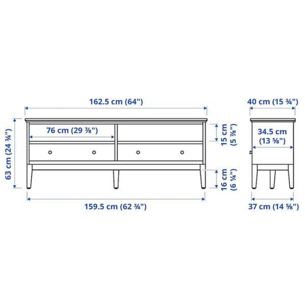 Comodă TV Ikea Idanas 63 x 162 x 40 / PAL photo 6