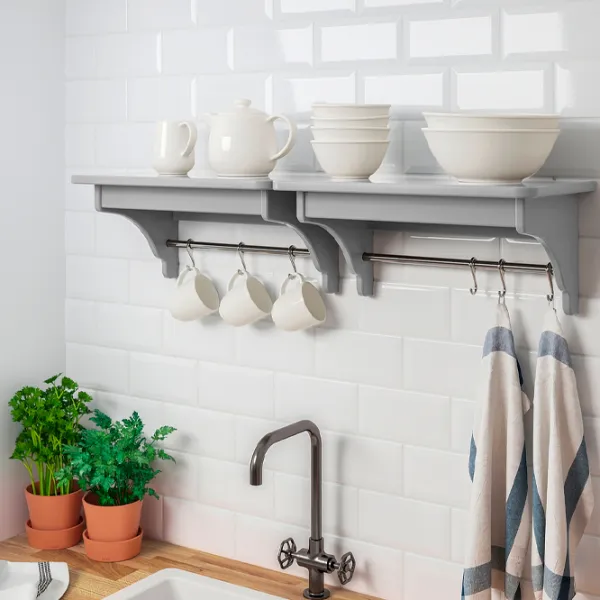 Полка Ikea Tornviken Сталь / Серый photo 2 Полка Ikea Tornviken Сталь / Серый photo 2