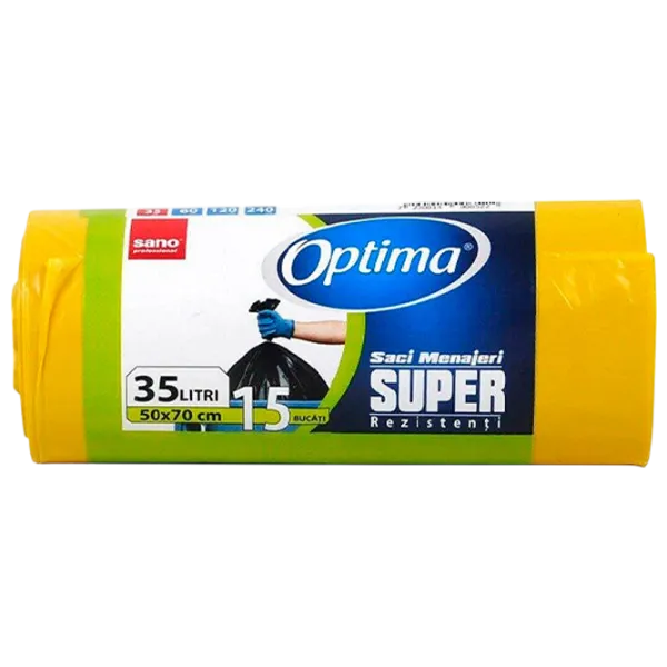 Мешки для мусора Sano Optima Количество в наборе - 15 photo 1