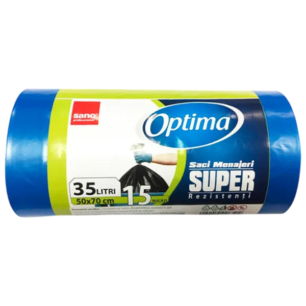 Мешки для мусора Sano Optima Количество в наборе - 15 photo 1