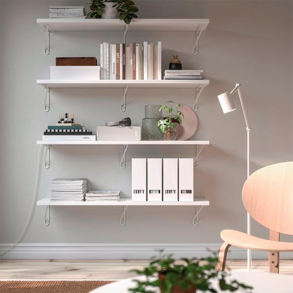 Полка Ikea Bergshult/Forlaggare ДСП / Белый photo 7 Полка Ikea Bergshult/Forlaggare ДСП / Белый photo 7