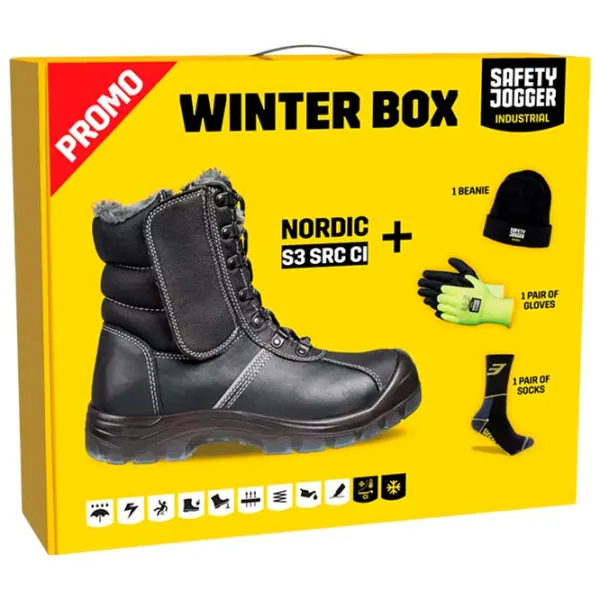 Botine pentru bărbați SAFETY JOGGER PROMO NORDIC S3 41 / Piele photo 1