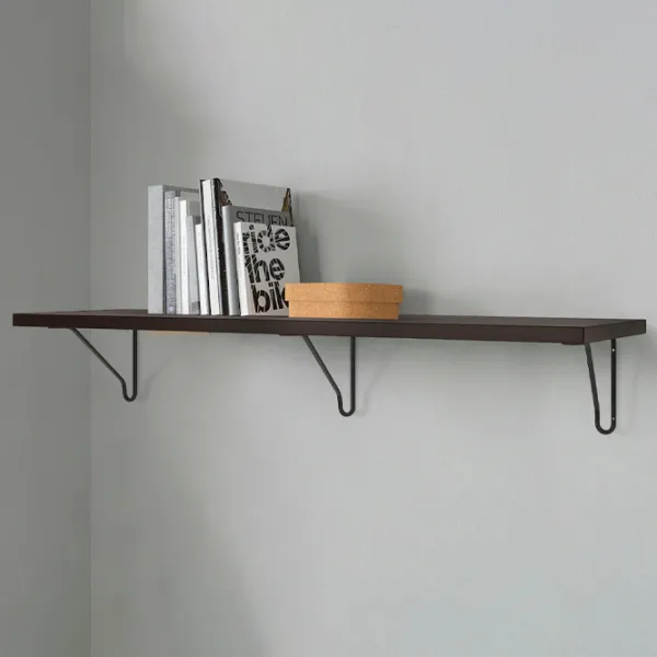 Полка Ikea Bergshult/Forlaggare ДСП / Черный-коричневый photo 2 Полка Ikea Bergshult/Forlaggare ДСП / Черный-коричневый photo 2