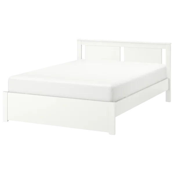 Кровать Ikea Songesand/Lindbaden 140 x 200 см / Шпон / Белый photo 1