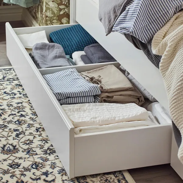 Кровать Ikea Songesand/Lindbaden 4 160 x 200 см / Шпон / Белый photo 6