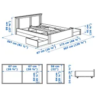 Pat Ikea Songesand/Lindbaden 4 160 x 200 cm / Furnir / White photo 9