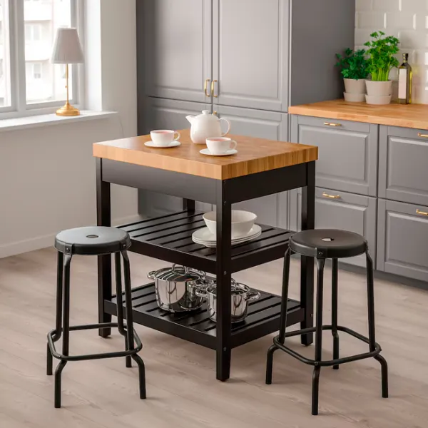 Insulă de bucătărie Ikea Vadholma Black / MDF photo 3 Insulă de bucătărie Ikea Vadholma Black / MDF photo 3