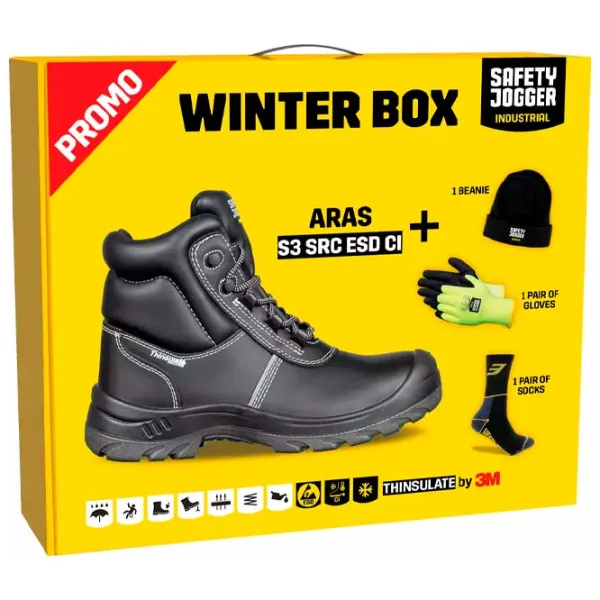 Botine pentru bărbați SAFETY JOGGER IARNA PROMO ARAS 41 / Piele photo 1