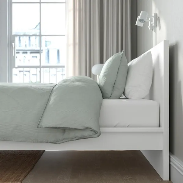 Кровать Ikea Malm/Valevag 140 x 200 см / Массив / Белый photo 4