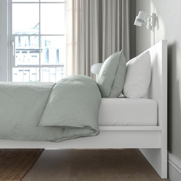 Кровать Ikea Malm/Valevag 140 x 200 см / Массив / Белый photo 4