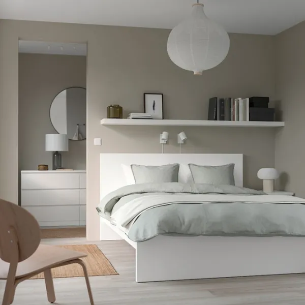 Кровать Ikea Malm/Valevag 140 x 200 см / Массив / Белый photo 5