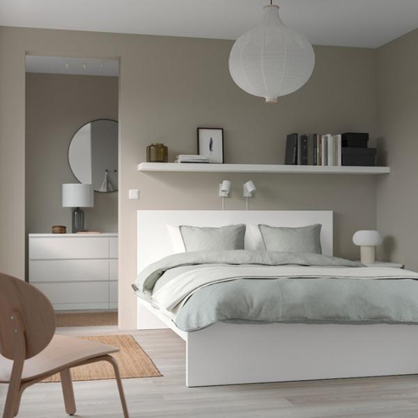 Кровать Ikea Malm/Valevag 140 x 200 см / Массив / Белый photo 5