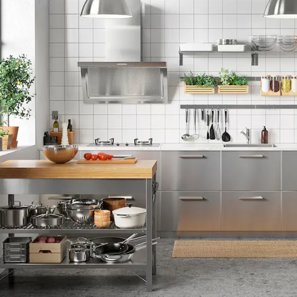 Insulă de bucătărie Ikea Rimforsa Brown / Bambus photo 6 Insulă de bucătărie Ikea Rimforsa Brown / Bambus photo 6