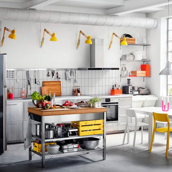 Insulă de bucătărie Ikea Rimforsa Brown / Bambus photo 7 Insulă de bucătărie Ikea Rimforsa Brown / Bambus photo 7