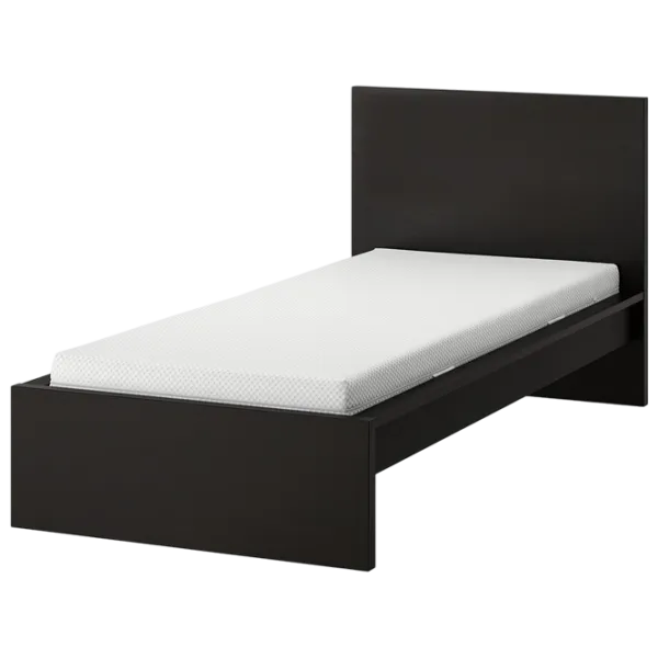 Pat Ikea Malm/Abygda 90 x 200 cm / Masiv / Black photo 1 Pat Ikea Malm/Abygda 90 x 200 cm / Masiv / Black photo 1