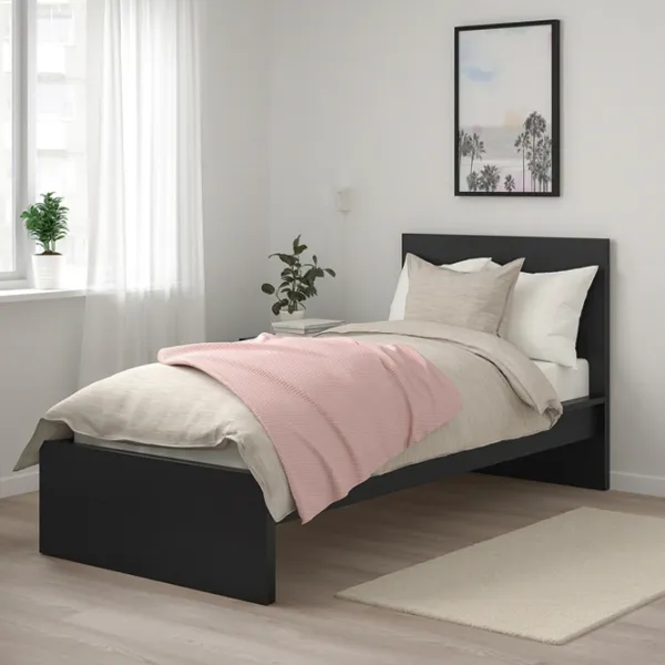 Pat Ikea Malm/Abygda 90 x 200 cm / Masiv / Black photo 8 Pat Ikea Malm/Abygda 90 x 200 cm / Masiv / Black photo 8