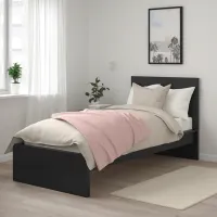 Кровать Ikea Malm/Abygda 90 x 200 см / Массив / Черный photo 8
