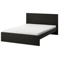 Кровать Ikea Malm/Abygda 160 x 200 см / Массив / Черный