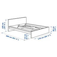 Pat Ikea Malm/Abygda 160 x 200 cm / Masiv / Black photo 10