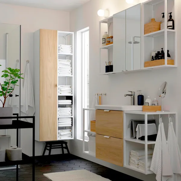 Полка Ikea Enhet Сталь / Белый photo 2