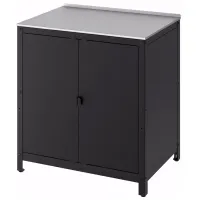 Insulă de bucătărie Ikea Grillskar Black / Oțel