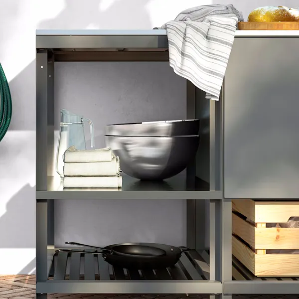 Insulă de bucătărie Ikea Batskar Dark Gray / Oțel photo 3 Insulă de bucătărie Ikea Batskar Dark Gray / Oțel photo 3