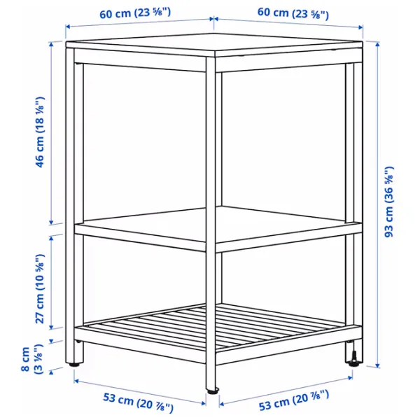 Insulă de bucătărie Ikea Batskar Dark Gray / Oțel photo 5 Insulă de bucătărie Ikea Batskar Dark Gray / Oțel photo 5