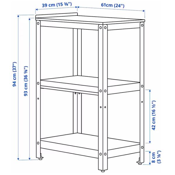 Insulă de bucătărie Ikea Grillskar Black / Oțel photo 3 Insulă de bucătărie Ikea Grillskar Black / Oțel photo 3