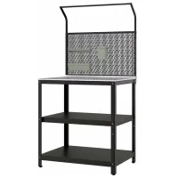 Insulă de bucătărie Ikea Grillskar Black / Oțel