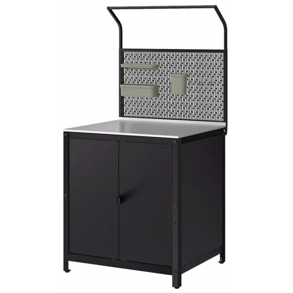 Insulă de bucătărie Ikea Grillskar Black / Oțel photo 1 Insulă de bucătărie Ikea Grillskar Black / Oțel photo 1