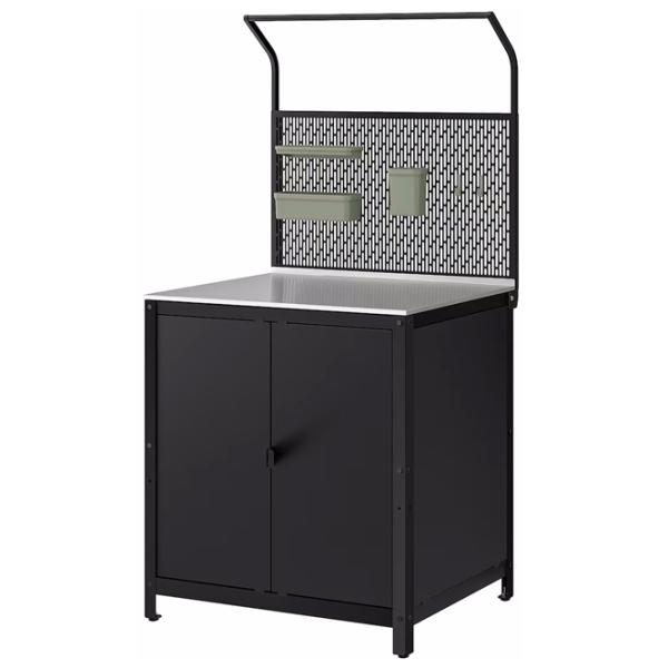 Insulă de bucătărie Ikea Grillskar Black / Oțel photo 1 Insulă de bucătărie Ikea Grillskar Black / Oțel photo 1